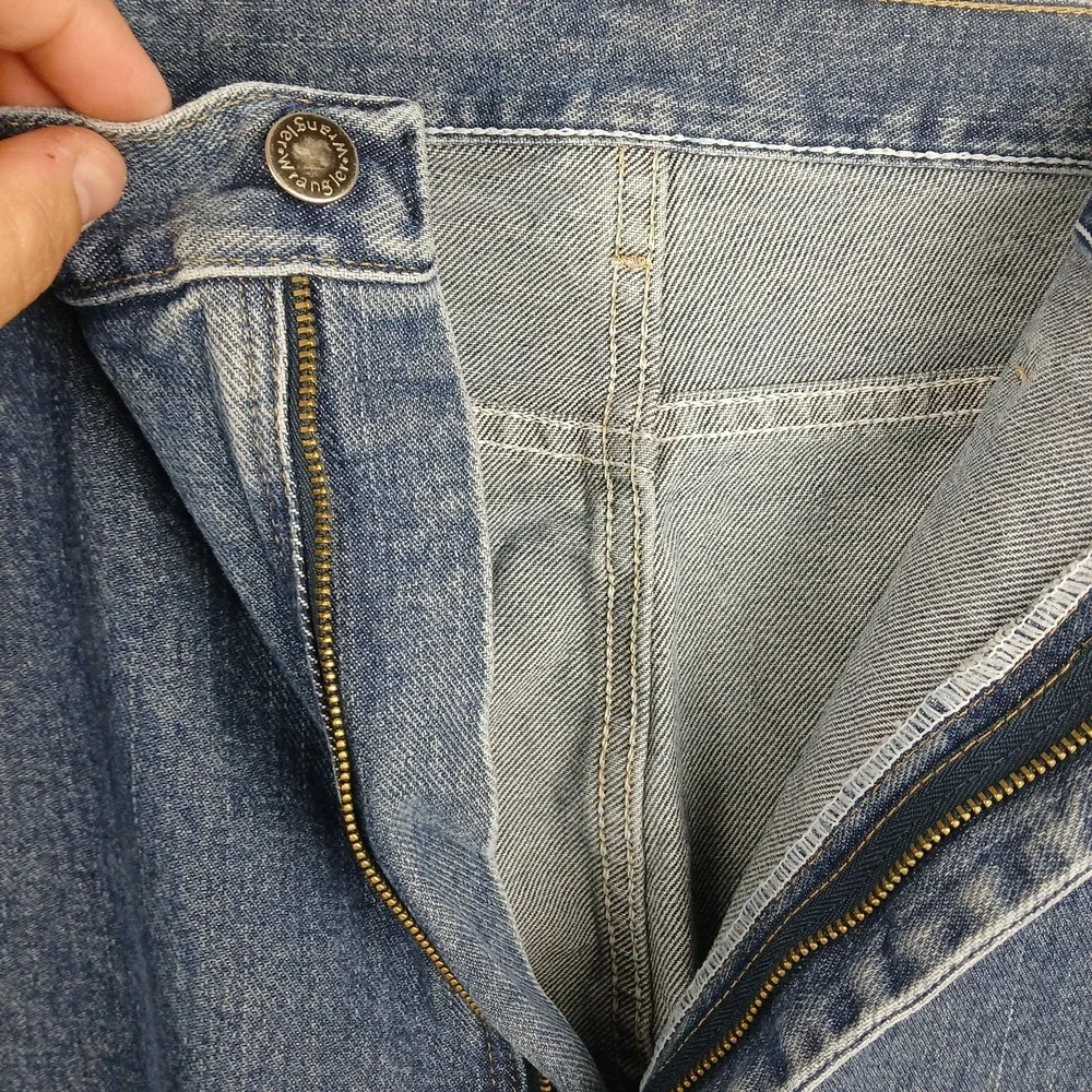 Wrangler Five Star Premium Relaxed Fit Jeans Mens‎ 40x30 Blue Light Wash Denim